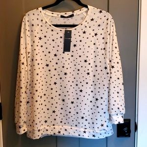 PLUS size ladies star blouse. Sz 2X - NEW WITH TAGS ATTACHED